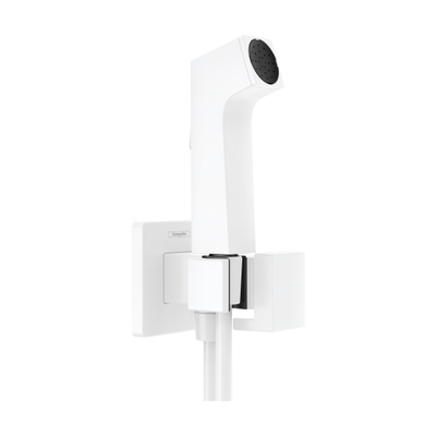 Hansgrohe Bidette E KW doucheslang 125cm/Porter mat wit