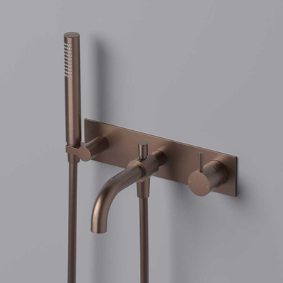 Hotbath Cobber Afbouwdeel - inbouw douche/badmengkraan - messing verouderd koper (goud)