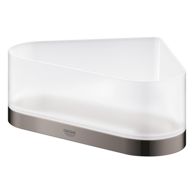 GROHE Selection Panier de douche - 17x17x20x8.5cm - modèle d'angle - montage mural - hard graphite