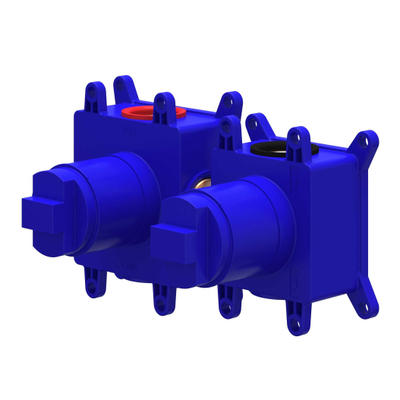 IVY Box encastrable - pour robinet thermostatique encastrable - 2 voies - arrêt-inverseur - ling symmetry - bleu foncé