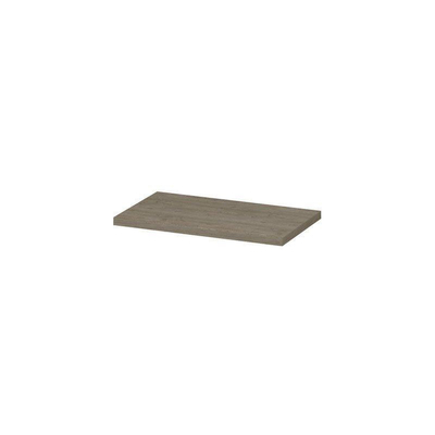 INK Topdeck Wastafelblad - 80x45x3.5cm - tbv onderkast - MFC - Greige eiken
