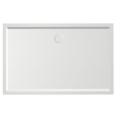 Xenz mariana receveur de douche 140x90x4cm rectangulaire acrylique blanc