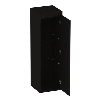 BRAUER Adore badkamerkast - 120x35x35cm - met 1 deur greeploos rechtsdraaiend Timber Black