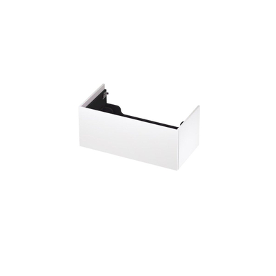 INK Wastafelonderkast - 90x45x37.6cm - 1 lade - push to open - met recht opdekfront - MDF lak - Mat wit