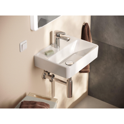 Hansgrohe Xanuia Q Wastafel/Fontein - 45x34cm - inbouw - 1 kraangat - zonder overloop - smartclean - glans wit