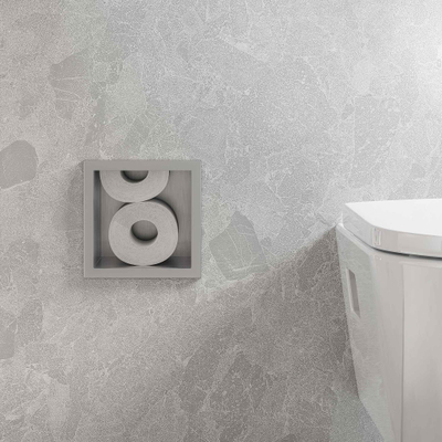 Hansgrohe XtraStoris Original Toiletrolhouder - voorraad 6 rollen - brushed stainless steel