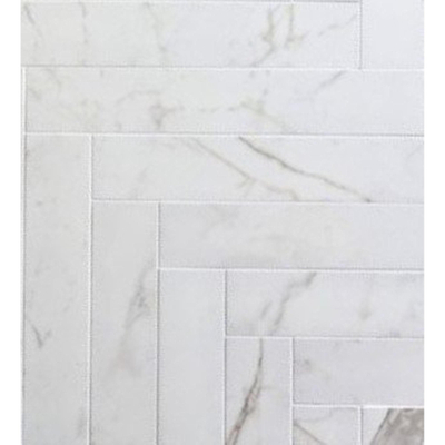 ÉCHANTILLON Cifre Cerámica bandes de carreaux de sol et mur Statuario mat Rectifié aspect marbre Mat Blanc