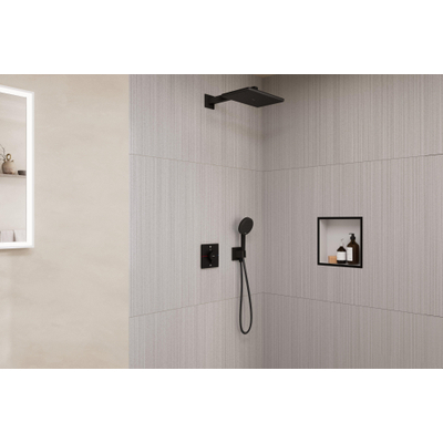 Hansgrohe Raindance alive inbouw set 210/340 1 jet iBox universal 2 m.zwart