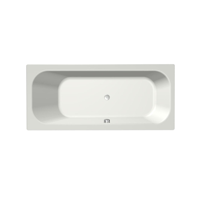 Xenz Aruba Ligbad - 180x80x48 - afvoer Midden - acryl - wit mat