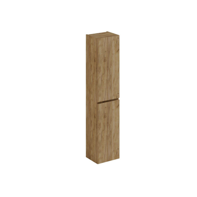 Thebalux colonne haute 165x35x29 2x porte pleine 1x listeau de poignée en bois dans la couleur du meuble ouverture à droite p.r. Type 1/3/5/9