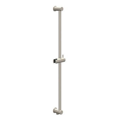 IVY Bond Ensemble de douche pluie - encastré - symmetry - 2 robinets d'arrêt - bras de plafond 30 cm - tête de douche slim 20 cm - barre de douche avec sortie - flexible de douche 150 cm - douchette bâton - Nickel brossé PVD