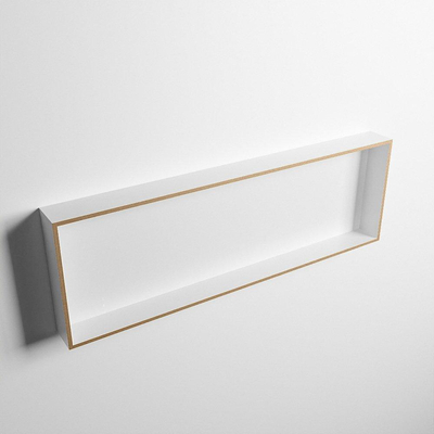 MONDIAZ EASY Nis - 89.5x29.5cm - geschikt voor in- of opbouw - 1 vak - kleur Oro | Talc