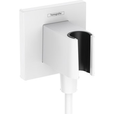 Hansgrohe Fixfit e - handdouchehouder - inclusief muuraansluitbocht - mat wit