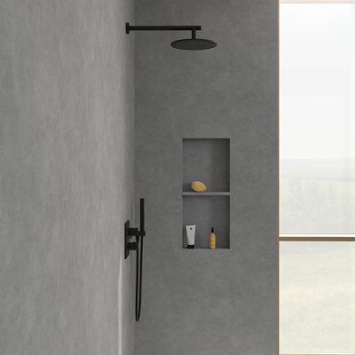 Villeroy & Boch Universal Showers douche principale - 25cm - Rond - noir mat