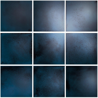 The Mosaic Factory Kasba carreau mosaïque - 30x30cm - carreau mural - Carré - Porcelaine Indigo brillant