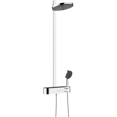Hansgrohe Pulsify s Howerpipe - 26cm - 2jet - planchet - 40cm - hoogglans chroom