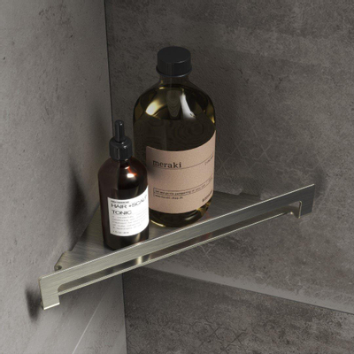 Hotbath Archie Design panier d'angle de douche inox