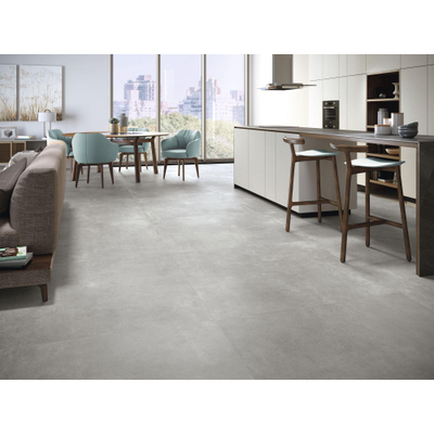 ÉCHANTILLON Terravito Aderno carrelage murale et de sol - 120x120cm - 9.5mm - Rectangulaire - rectifié - Effet béton - Gris Mat