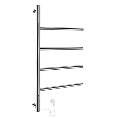 Smedbo Dry Handdoekradiator - 40.3x77.7x8.7cm - ophangen - RVS Gepolijst Edelstaal SHOWROOMMODEL