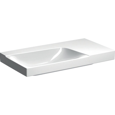 Geberit Xeno2 wastafel - 90x48cm - zonder kraangat - zonder overloop KeraTect - wit