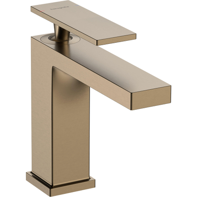 Hansgrohe Tecturis E Wastafelmengkraan - trekwaste - 14.4cm uitloop - geborsteld brons