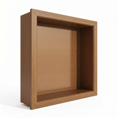 Fortifura Galeria Inbouwnis - 30x30x10cm - PVD - geborsteld koper