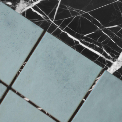 The Mosaic Factory Kasba mozaïektegel - 30x30cm - 6.5mm - vierkant - R10 - mat turquoise (blauw)