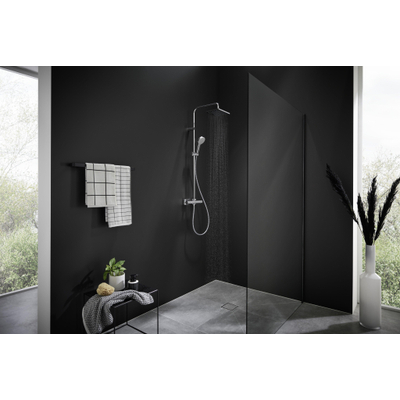 Hansgrohe Vernis Shape Showerpipe - 230 - 1jet Green - met douche - thermostaat - hoogglans chroom
