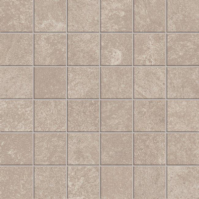 Atlas concorde solution mosaïque 29.6x29.6cm 8mm rectifiée aspect pierre naturelle gris