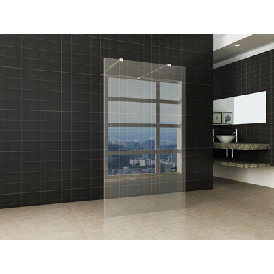 Wiesbaden douche à l’italienne autoportante 1400x2000 verre NANO 8mm