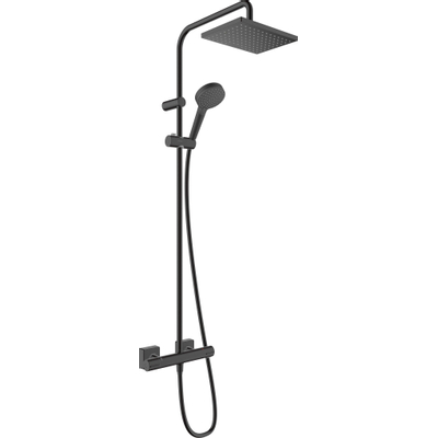Hansgrohe vernis shape tuyau de douche avec thermostat noir mat
