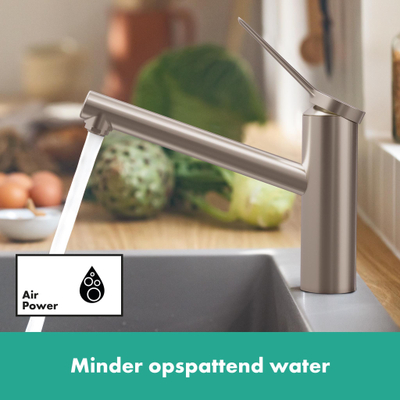 Hansgrohe Zesis m33 - eengreeps keukenmengkraan - 150 - 1jet - rvs look
