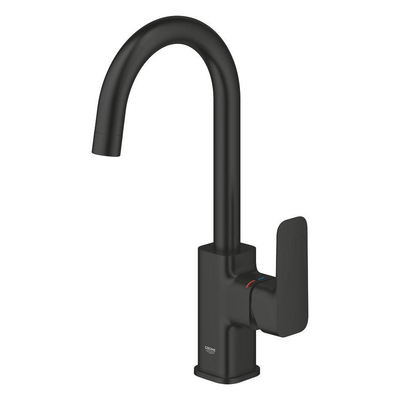GROHE Cubeo wastafelkraan - l-size - met klikwaste - mat zwart