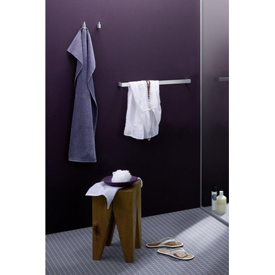 Zack LINEA Handdoekhaak - 5x5x1cm - enkel - mat geborsteld RVS SHOWROOMMODEL