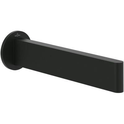 Villeroy & Boch Dawn badtoevoer - 220mm - voor wandmontage - mat zwart