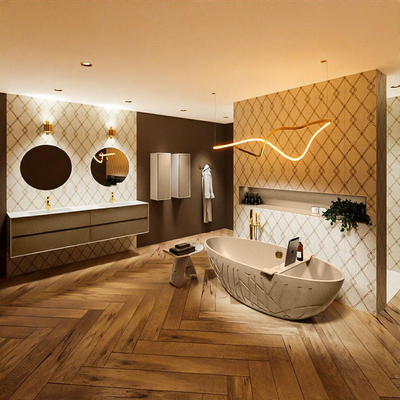 MONDIAZ HOLM Vrijstaand bad - 180x85cm - kleur Oro / Oro