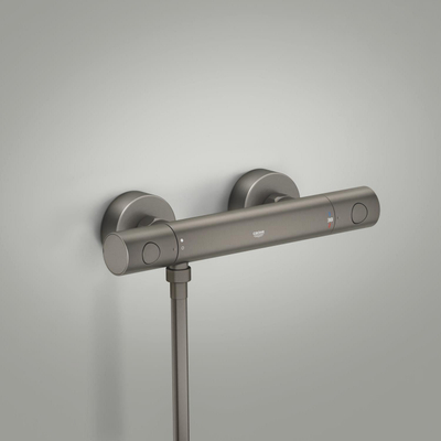 GROHE Grohtherm 800 Cosmopolitan douchethermostaat - 15cm - geborsteld hard graphite (antraciet)