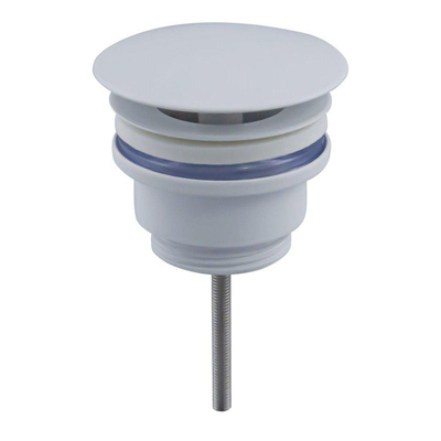 QeramiQ Fuente Ensemble de Lavabo - 40x21.5x12cm - droite - strié - demi-rond - 1 trou de robinet - céramique - ensemble de robinet blanc mat - bouchon de vidange - siphon réduit - beige