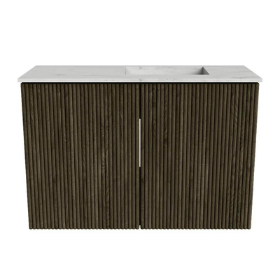 Mondiaz JOYA-DLUX 60cm toiletmeubel - kleur Shadow - Wastafel FAYE positie Rechts 1 kraangat kleur Opalo.
