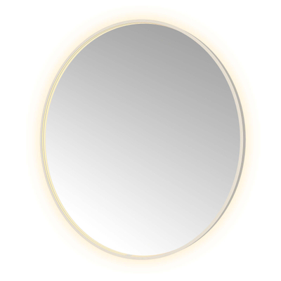 Hotbath &MORE Spiegel Round - diameter 120cm - direct en indirect LED - spiegelverwarming - dimbaar - met afstandsbediening - geborsteld RVS 316