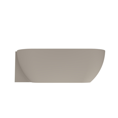 Arcqua Havana Baignoire demi-îlot - 170x80cm - gauche - argile mate