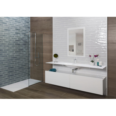 SAMPLE Terravito Almicoa wandtegel - 7.5x30cm - Rechthoek - 8.6mm - Opal White