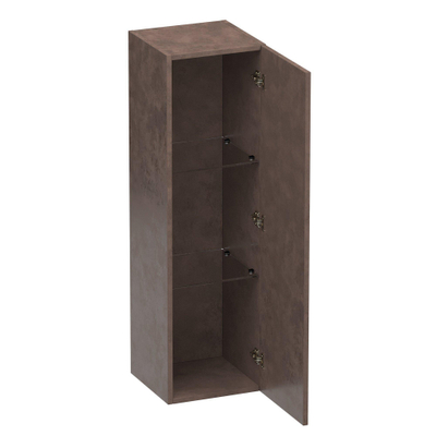 BRAUER Trust armoire de salle de bain 120x35x35cm avec 1 porte battante gauche et droite sans poignée mfc rusty