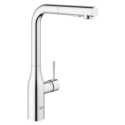 Grohe Essence New Keukenkraan - hoog - uittrekbare l uitloop - 2 straalsoorten - chroom