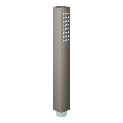 GROHE SmartControl Ensemble de douche encastrable - thermostatique - pommeau de douche carré - douchette stick - Hard graphite brossé (anthracite)