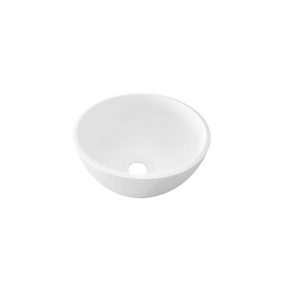 Best Design Arezzo vasque 20x20cm ronde solid surface blanc mat
