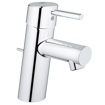 GROHE Concetto wastafelkraan - opbouw - voorsprong 10.1cm - eengreeps - met trekwaste - chroom