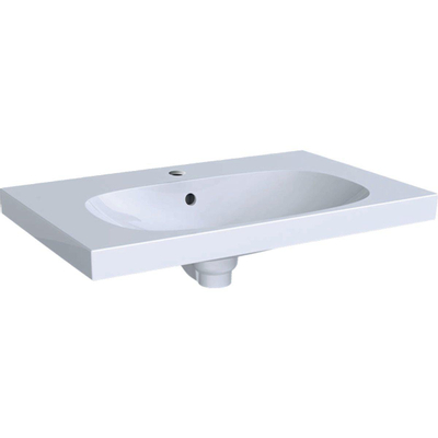 Geberit Acanto lavabo avec trou de robinet avec trop-plein 75x48.2x16.8cm blanc 500622012