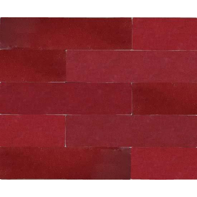 Douglas Jones Atelier Carreau mural 6x25cm 10mm pâte blanche Bordeaux