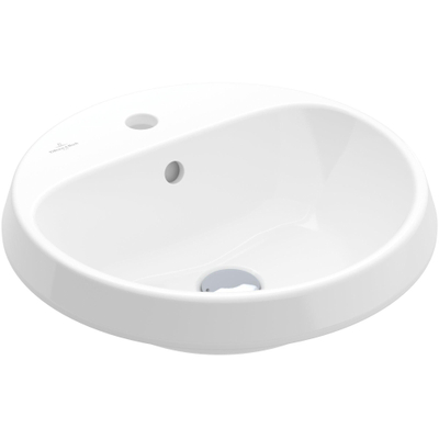 Villeroy & Boch Architectura Lavabo encastrable - 450 x 450 x 170 mm - blanc alpin brillant (blanc) - avec trop-plein - dessous non poli